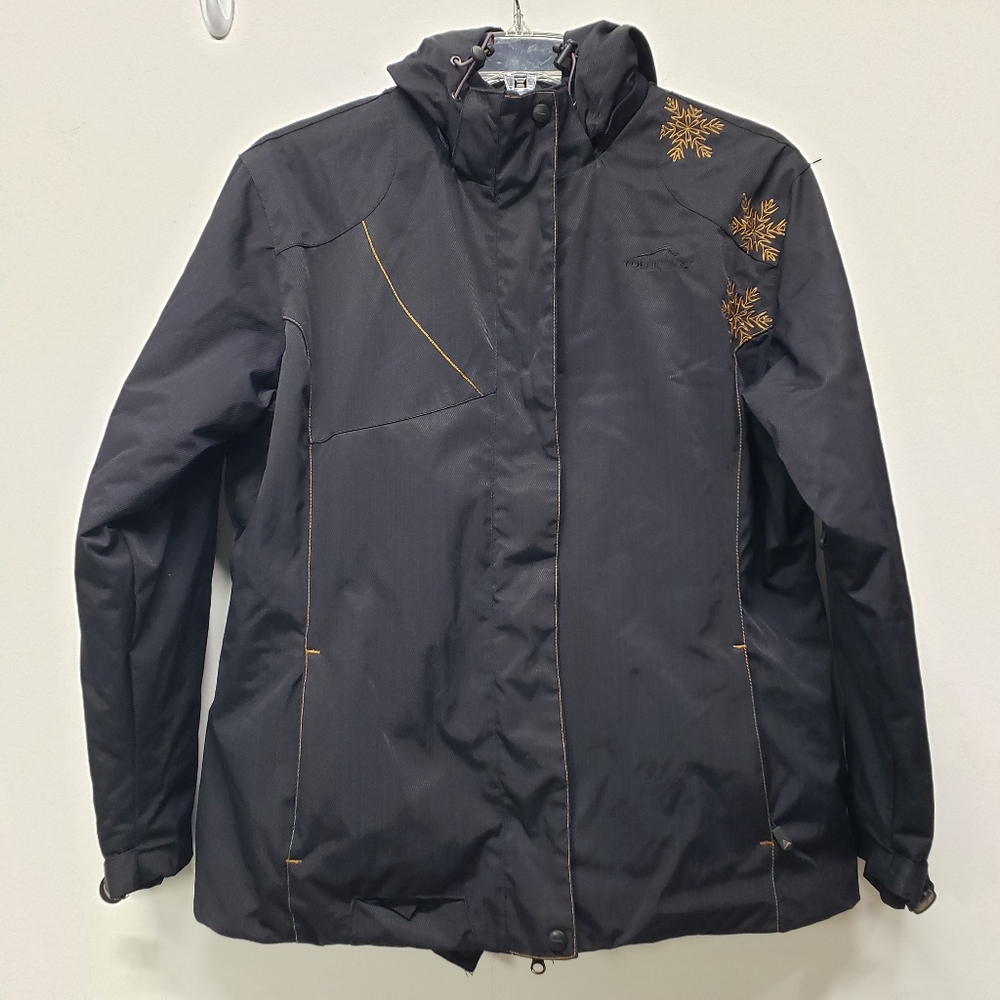 Polar Edge Gold Series 8000mm Jacket XL Winter Snow Full Zip Removable Hoodie